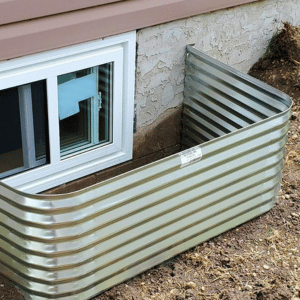 Basement Window Metal Well Construction